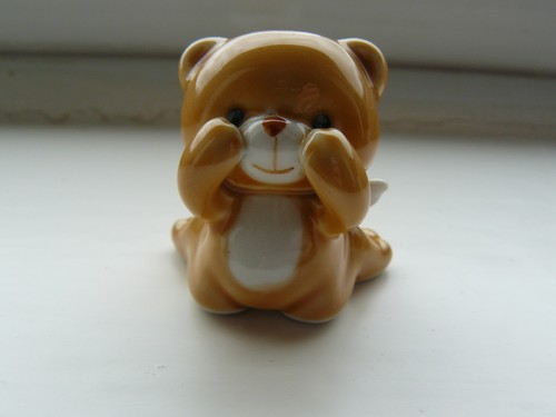 Vintage tiny ceramic - , teddy