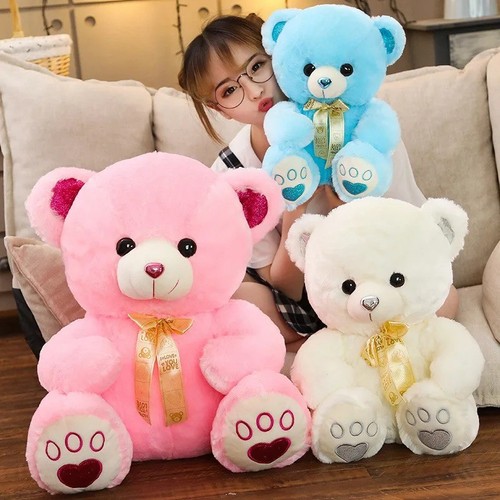 Cute teddy bear plush - teddy, toy