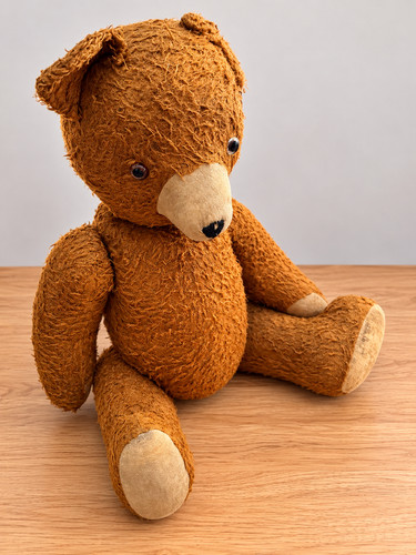 Vintage mohair teddy bear - mohair,