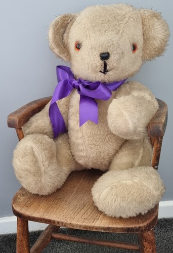 Vintage jointed teddy bear - jointed,