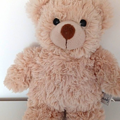 Harrods beige plush teddy bear - beige,