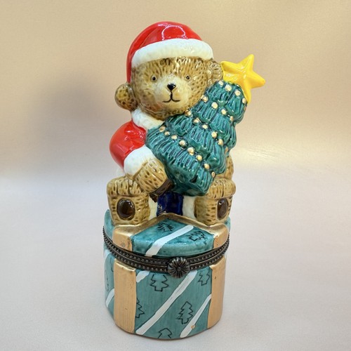 1990 christmas teddy bear - 1990's,